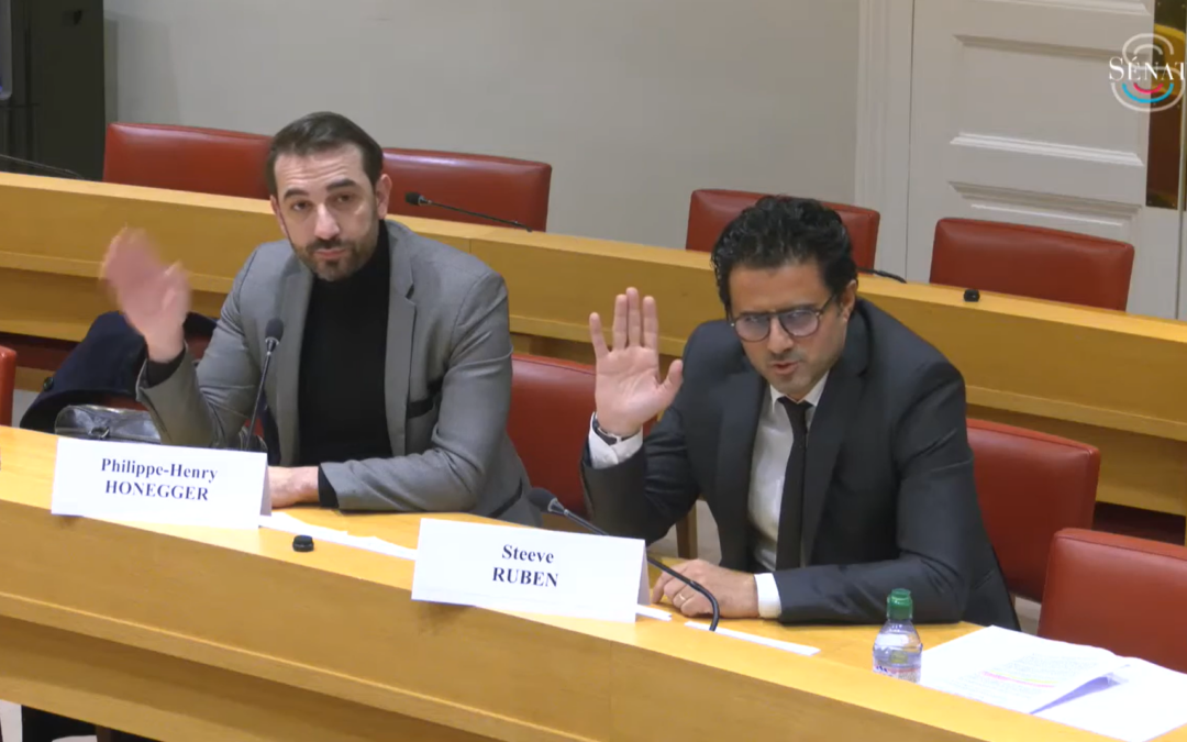 Maîtres Steeve Ruben et Philippe-Henry Honegger auditionnés par le Sénat sur le narcotrafic en France