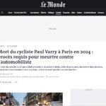 Mort de Paul Varry à Paris : la défense veut faire appel