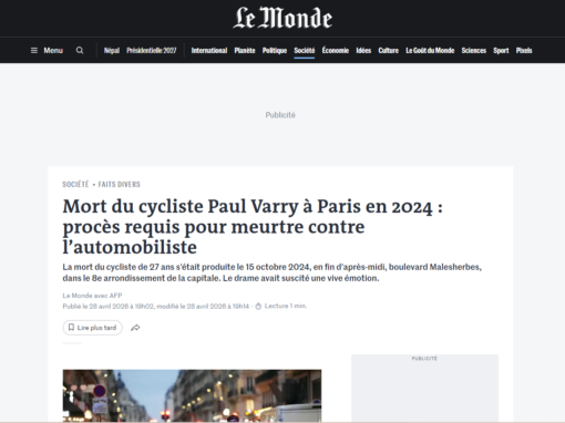 Mort de Paul Varry à Paris : la défense veut faire appel Mort de Paul Varry à Paris : la défense veut faire appel