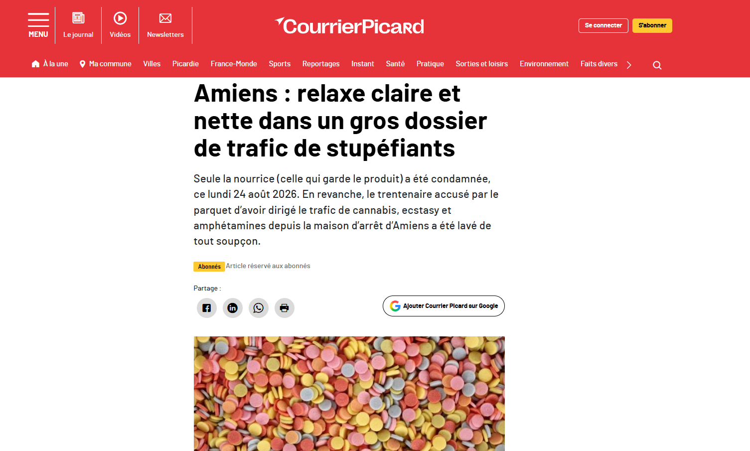 Trafic de stupéfiants à Amiens : Me Ruben obtient la relaxe du principal prévenu