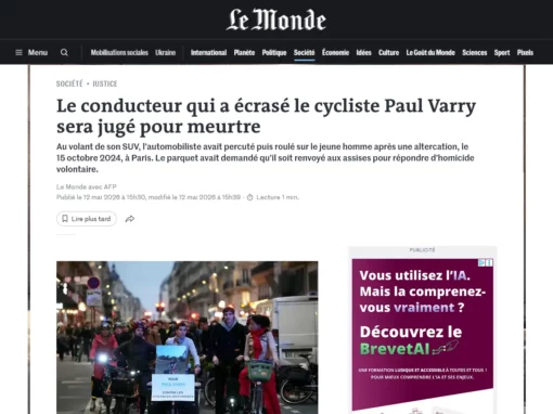 Mort de Paul Varry à Paris : la défense veut faire appel Mort de Paul Varry à Paris : la défense veut faire appel