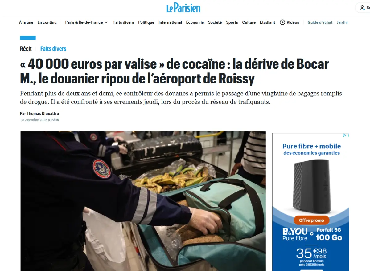 Me Ruben assiste un douanier du Terminal 2E