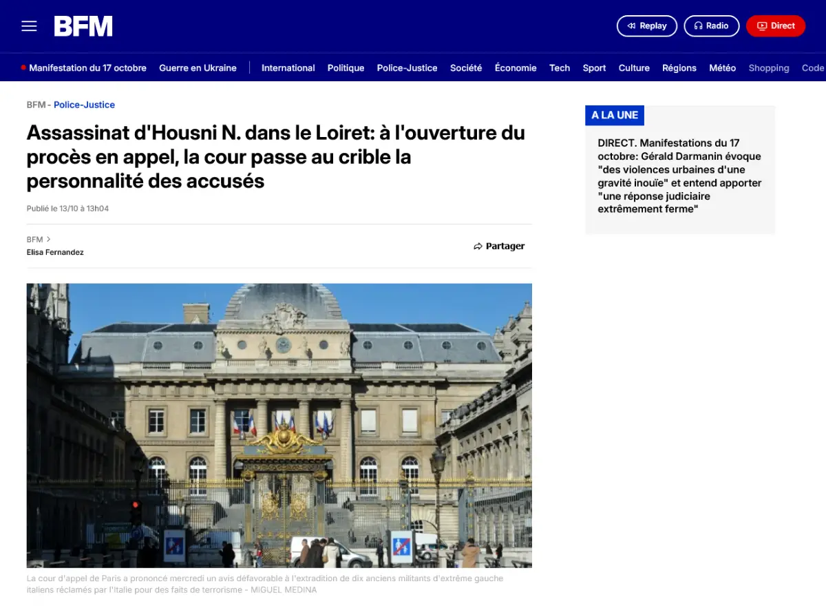 Me Ruben porte l'accusation devant la Cour d’assises d'appel de Paris