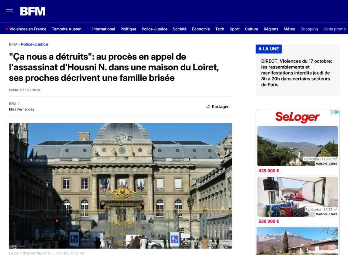 Me Ruben porte la voix de la famille de Housni N